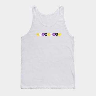 nonbinary hearts Tank Top